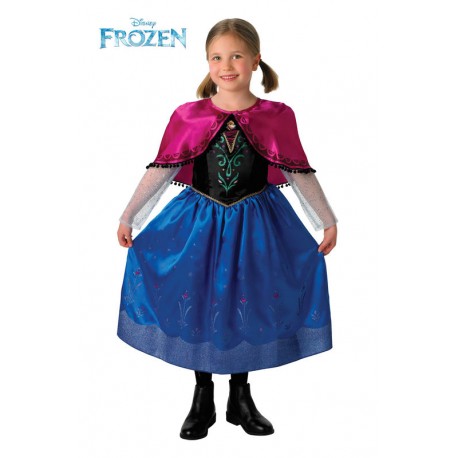 Disfraz anna de frozen deluxe talla 5 6 anos