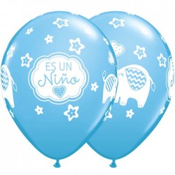 Globo es un niño elefante babyshower qualatex de 6 uds 30 cm