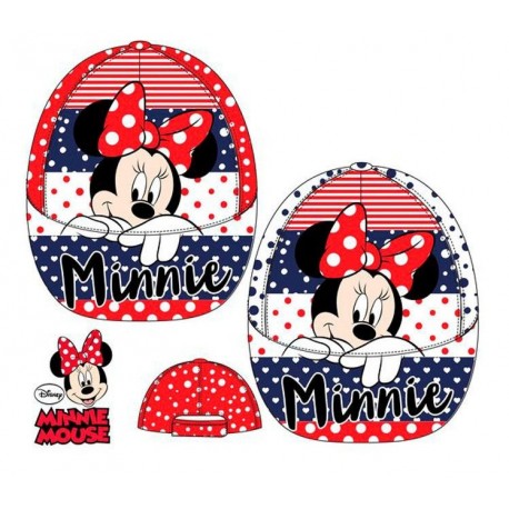 Gorra de sol minnie mouse blanca para nina