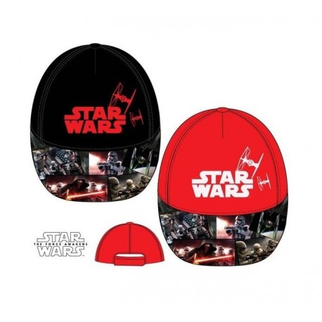 Gorra de sol star wars negra para nino talla 52