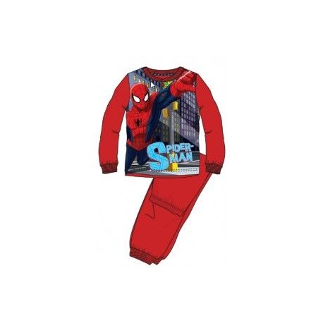 Pijama spiderman para nino largo talla 8 anos rojo