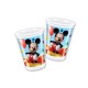 Vasos mickey mouse para cumpleaños 8 uds 200 ml