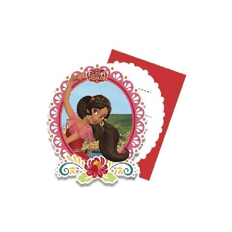 Invitaciones de cumpleanos elena de avalor 6 unidades