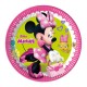 Platos minnie mouse rosa 23 cm 8 unidades para cumpleanos