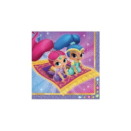 Servilletas shimmer and shine 33 x 33 cm 16 uds