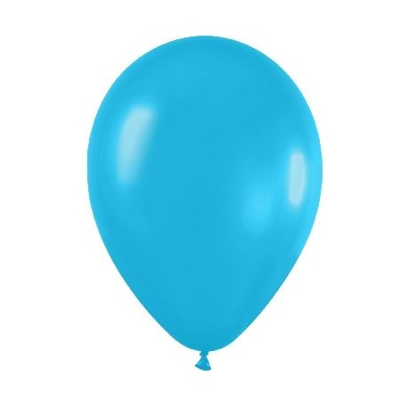 Globo azul caribe serpentex 100 unidades r5 125 cm