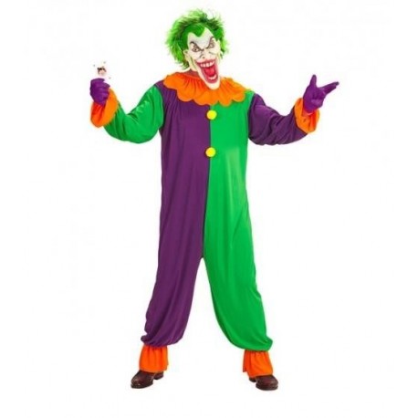 Disfraz payaso joker maligno talla s para hombre