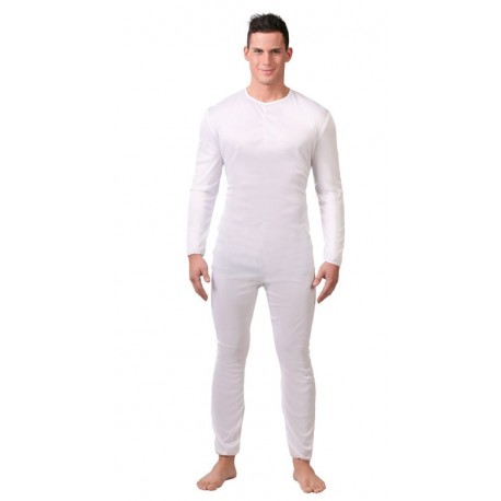 Malla blanca hombre talla unica m l spandex mono