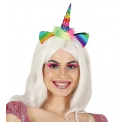 Diadema unicornio multicolor infantil para niña