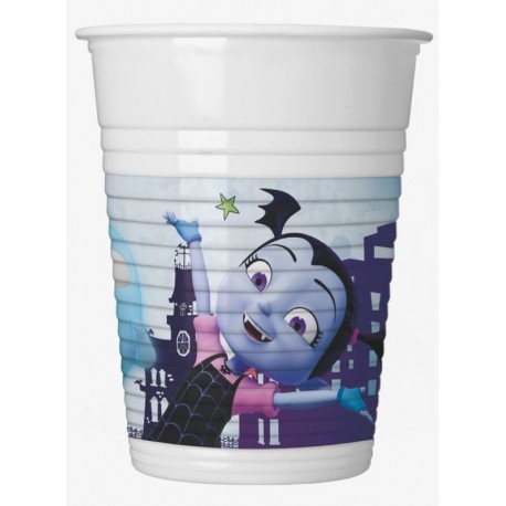 Vasos Vampirina plastico 8 uds cumpleanos