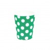 Vasos verdes lunares blancos 8 uds feria abril