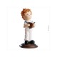 Figura de comunion niño con biblia 13,5 cm tarta