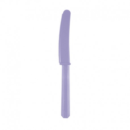 Cuchillos Morado de plastico 10 unidades