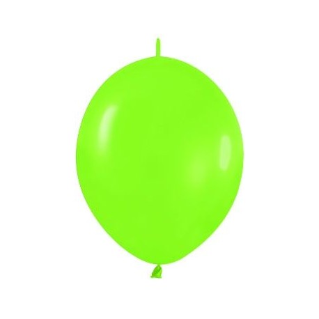 Globo Link O Loon 12 Verde Lima Sempertex 25 uds 30 cm cadena