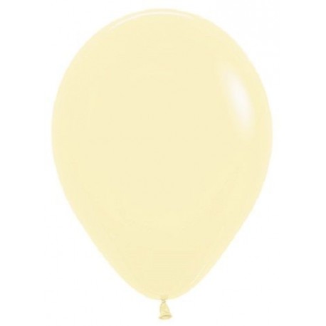 Globo Sempertex 18 45 cm Amarillo Pastel 6 uds