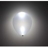 Globos plata con luz led 5 uds