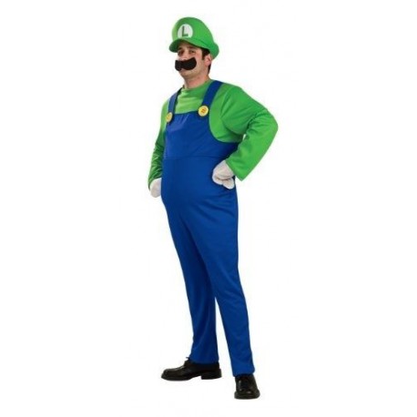 Disfraz Luigi deluxe para hombre adulto Talla L