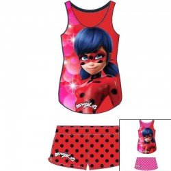 Conjunto ladybug camiseta con pantalon talla 6 años color rosa