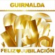 Guirnalda Feliz Jubilacion 3 mt oro