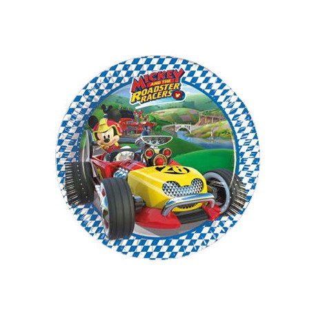 Platos mickey superpilotos 18 cm 8 uds