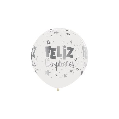 Globo feliz cumpleanos tinta metal 60 cm