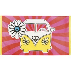 Bandera hippie van para fiesta decoracion 90 x 150 cm