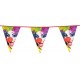 Banderin triangular payasos decoracion 6 m