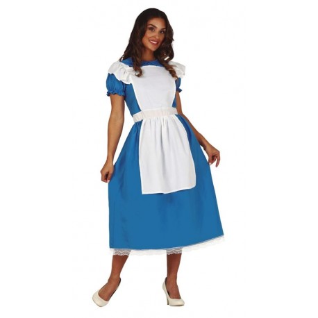 Disfraz Alicia vestido azul talla M 38 40