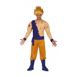 Disfraz luchador espacial goku talla M 48 50