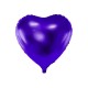 Globo forma corazon 45 cm morado