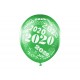 Globos fin de ano 2020 cotillon 6 uds 30 cm