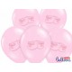 Globos patucos bebe rosas 6 uds 30 cm