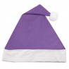 Gorros papa noel lila baratos pack de 50 unidades