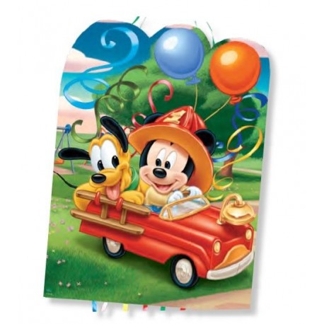 Pinata Mickey Mouse bebes 46x65 cm bomberos