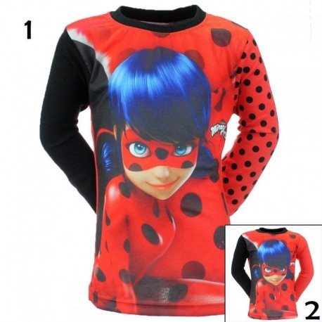 Camiseta ladybug manga larga para nina tallas ROJO 3 ANOS