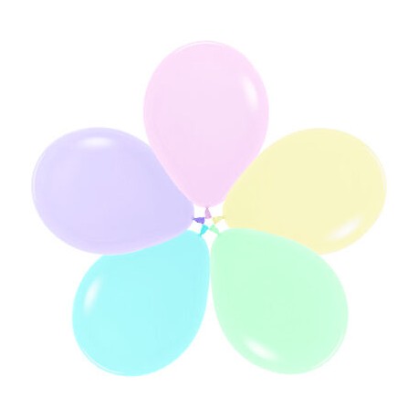 Globos Sempertex surtido de colores pastel 50 uds de 30 cm 12