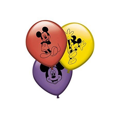 Globos mickey mouse latex 8 uds cumpleanos