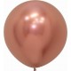 Globo reflex rosa dorado 60 cm R24 10 uds