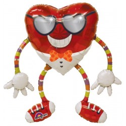 Globo corazon caminante funky guay 102 cm