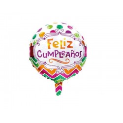 Globo feliz cumpleanos 45 cm