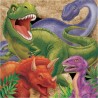 Servilletas dinosaurio T-Rex 16 uds 33 cm