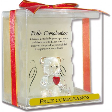 Angel y oso regalo frase Cumpleanos