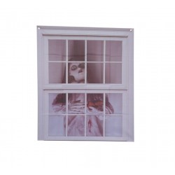 Decoracion ventana halloween muneca 78x90 cm