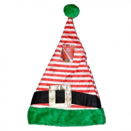 Gorro elfo navidad rayas deluxe