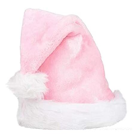 Gorro papa noel rosa claro deluxe