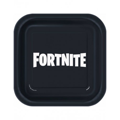 Platos cumpleanos Fornite 18 cm 8 uds