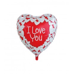 Globo corazon san valentin I love you 46 cm