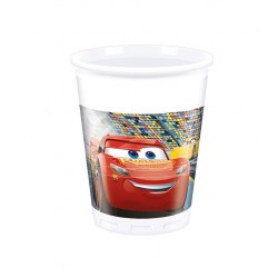 Vasos Cars cumpleaños carton 8 uds