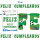 Guirnalda Feliz cumpleanos futbol 25 m