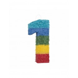 Piñata numero 1 Multicolor 50 cm